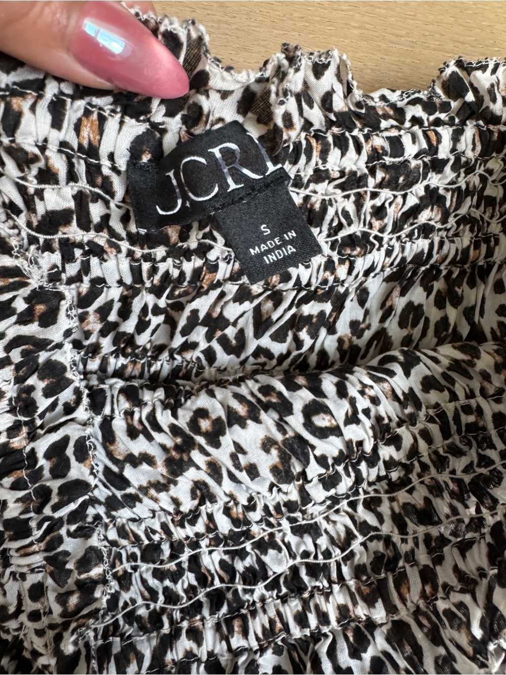 J. Crew Smoked Maxi Dress in Leopard Print - Picture 2 of 3